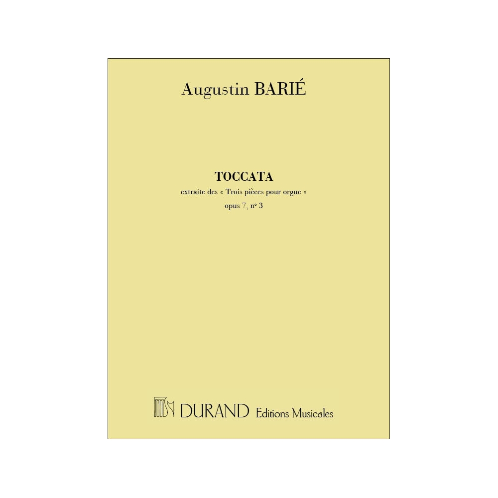 Barié, Augustin - Toccata Op7 N 3 Orgue