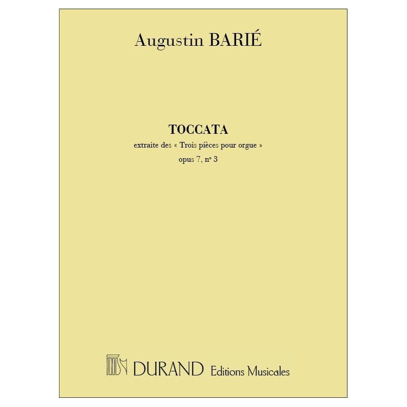 Barié, Augustin - Toccata Op7 N 3 Orgue