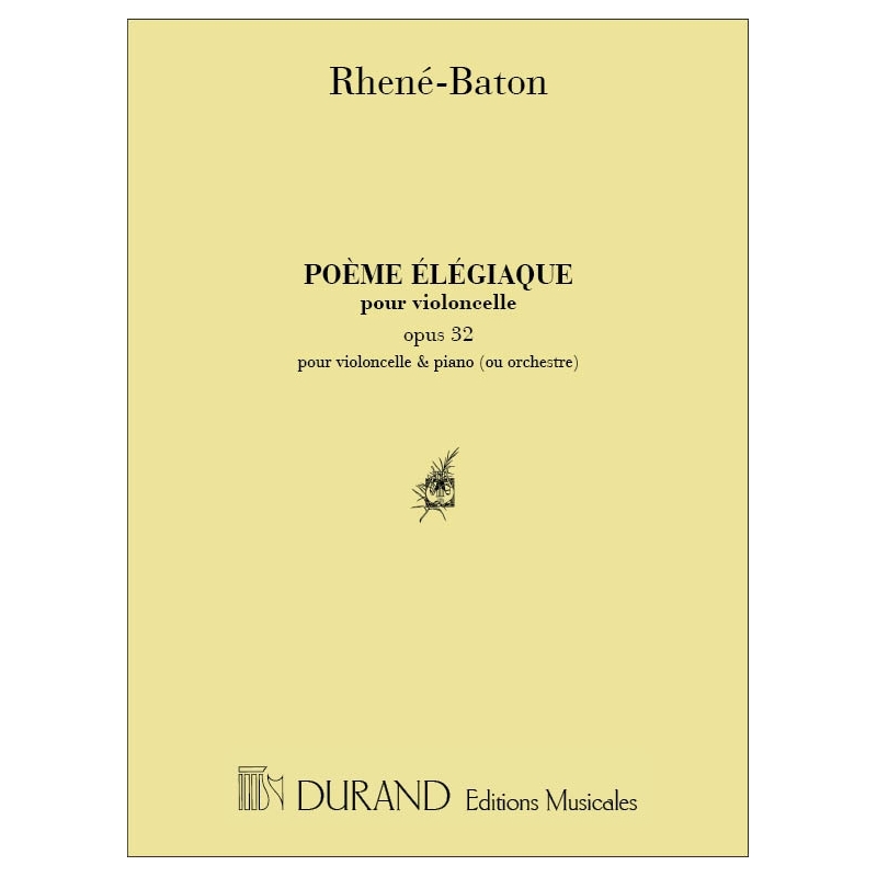 Rhené-Baton, E. - Poeme Elegiaque Vlc