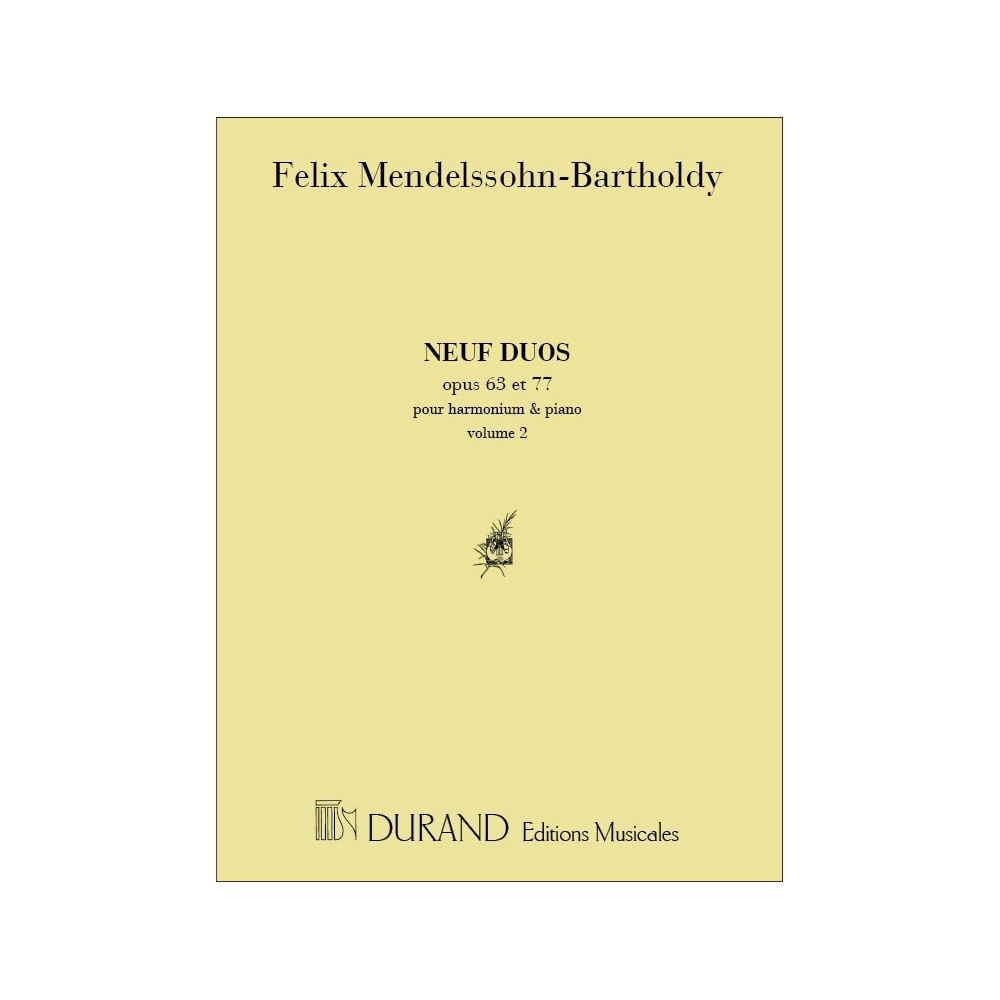 Bartholdy, Felix Mendelssohn - 9 Duos Vol 2 Piano-Harmonium