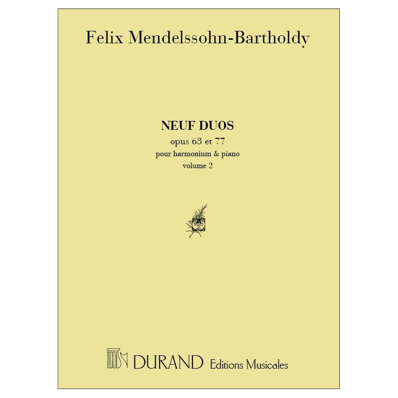 Bartholdy, Felix Mendelssohn - 9 Duos Vol 2 Piano-Harmonium