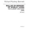 Bennett, Richard Rodney - Ballad in Memory of Shirley Horn