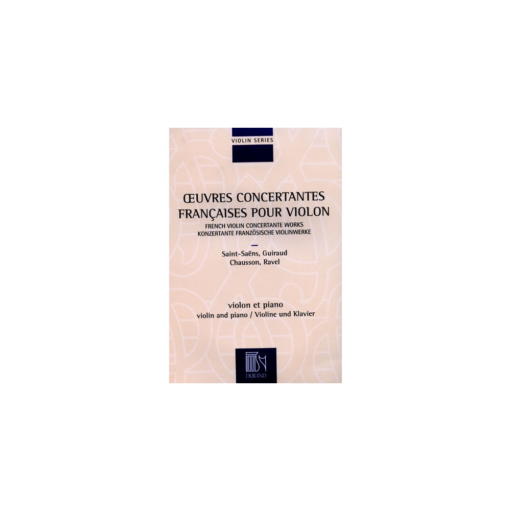 Oeuvres Concertantes Francaises