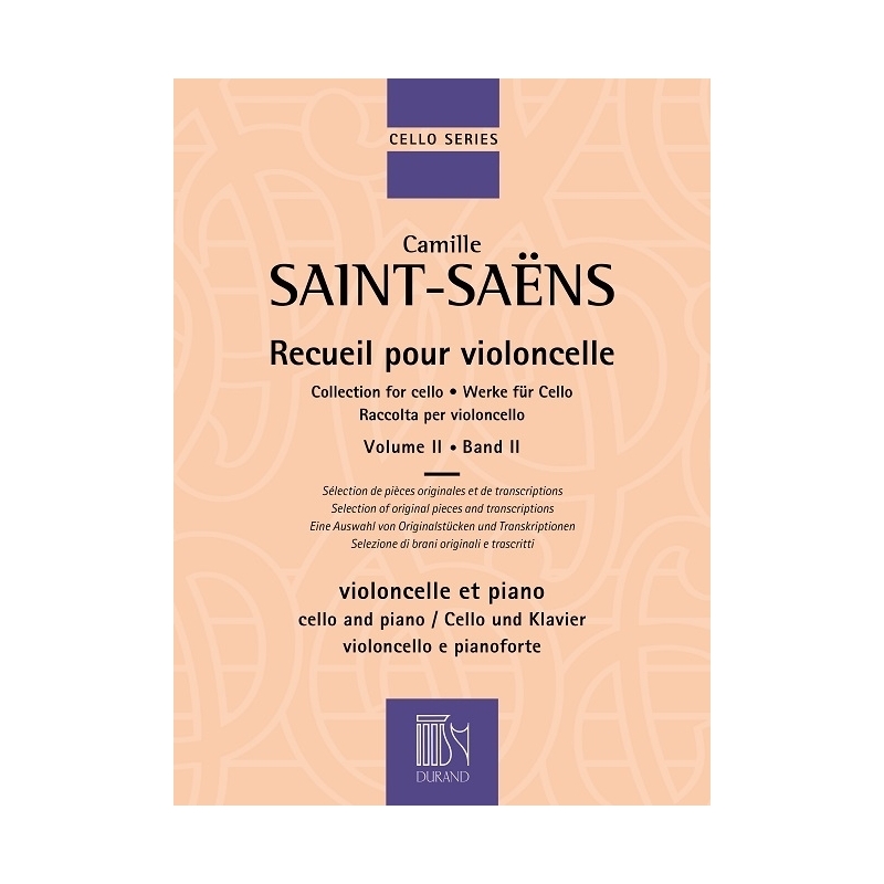 Saint-Saëns, Camille - Recueil pour Violoncelle Volume 2