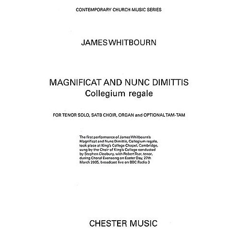 Whitbourn, James - Magnificat And Nunc Dimittis (Collegium Regale)