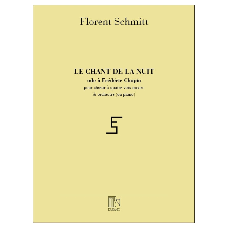 Schmitt, Florent - Chant De La Nuit 4 Vx-P