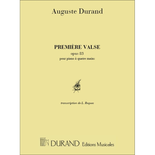 Durand, Jacques - Valse N 1 4 Mains