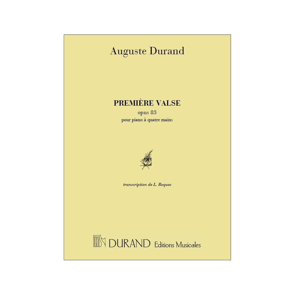 Durand, Jacques - Valse N 1 4 Mains