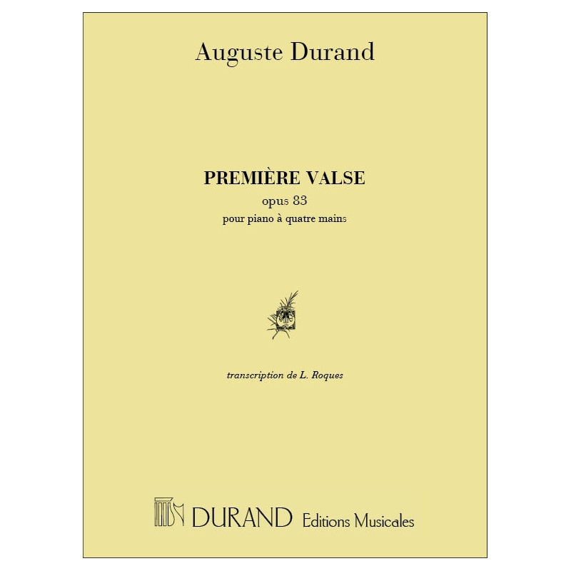 Durand, Jacques - Valse N 1 4 Mains