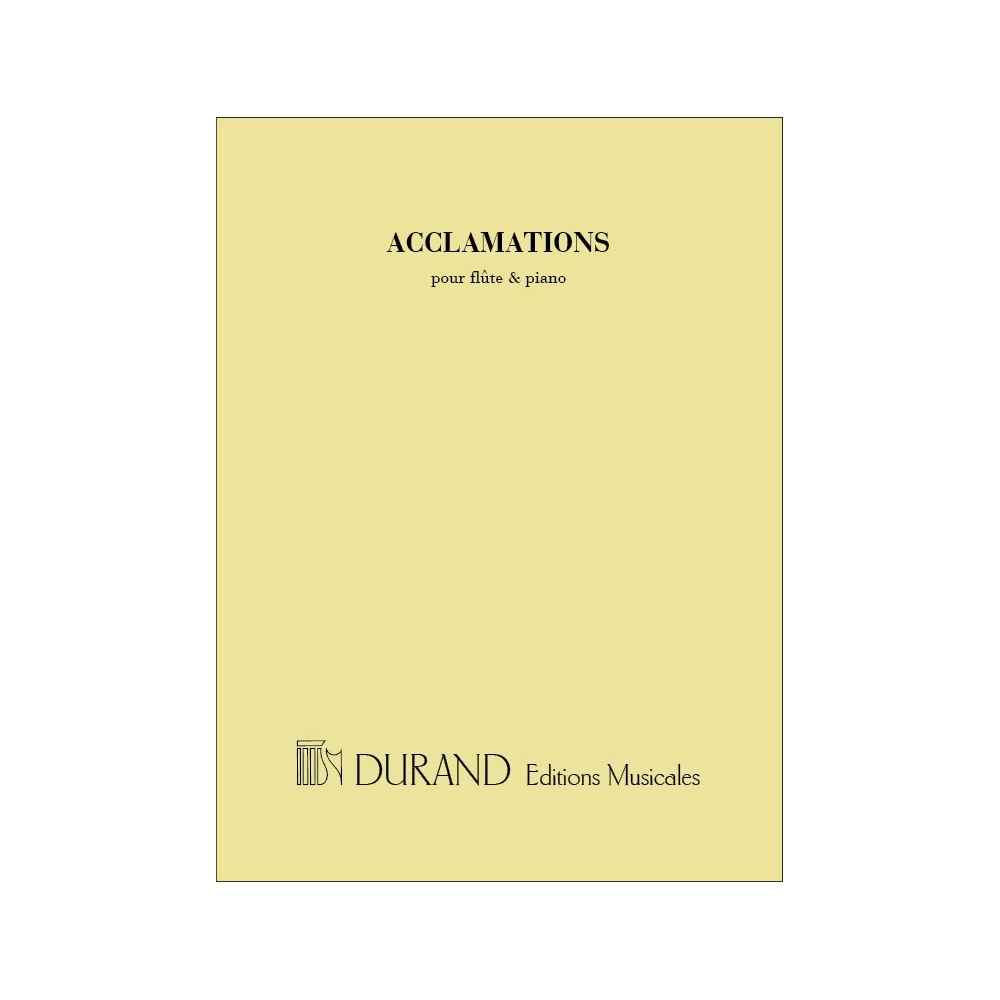 Waldteufel, Emile - Acclamations Flute-Piano