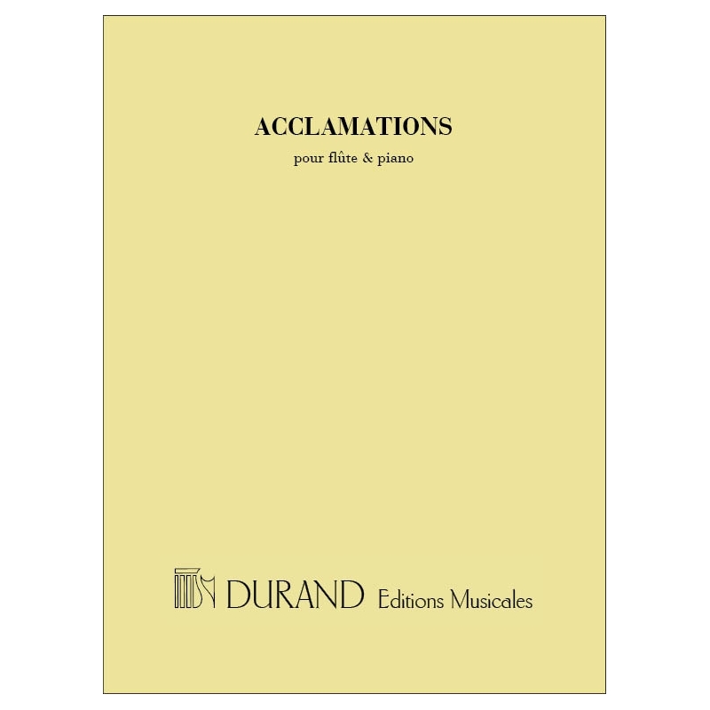 Waldteufel, Emile - Acclamations Flute-Piano