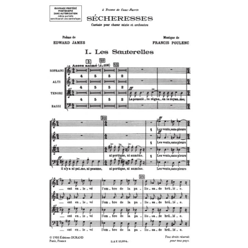 Poulenc, Francis - Sécheresses