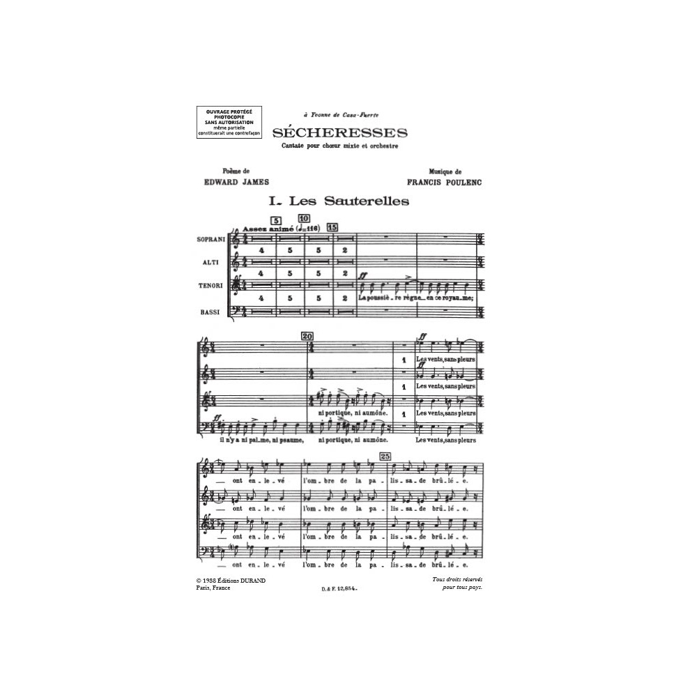 Poulenc, Francis - Sécheresses