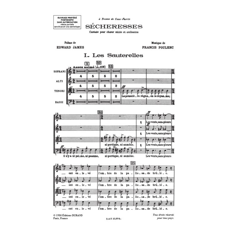 Poulenc, Francis - Sécheresses