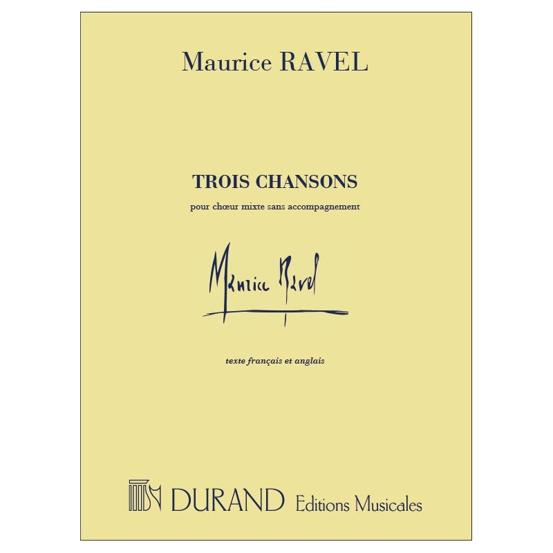 Ravel, Maurice - Trois Chansons - Complete