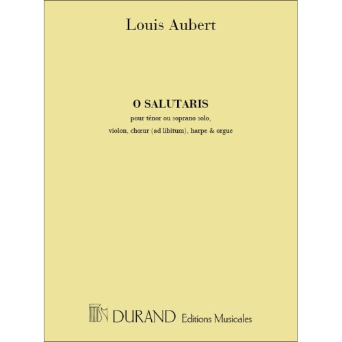 Aubert, Louis - O Salutaris...