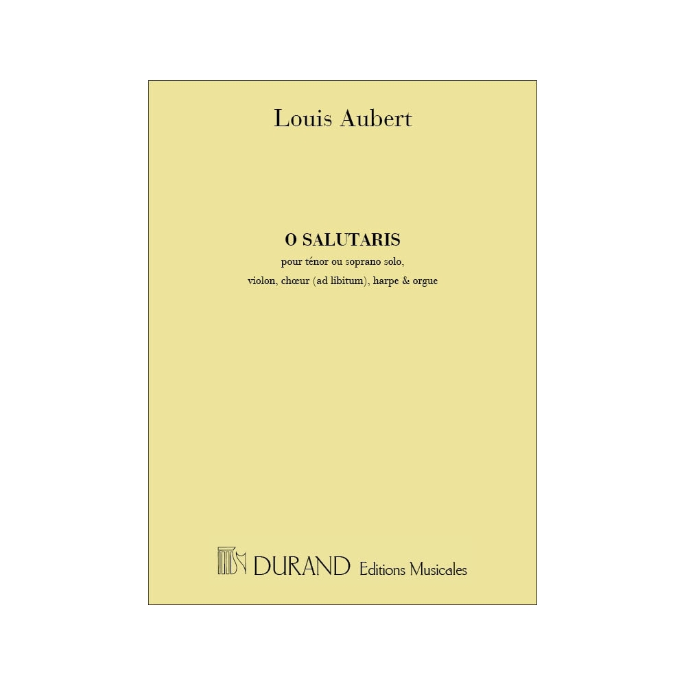 Aubert, Louis - O Salutaris Complet