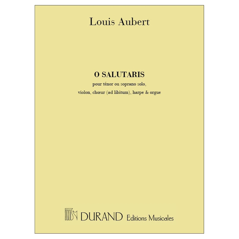 Aubert, Louis - O Salutaris Complet