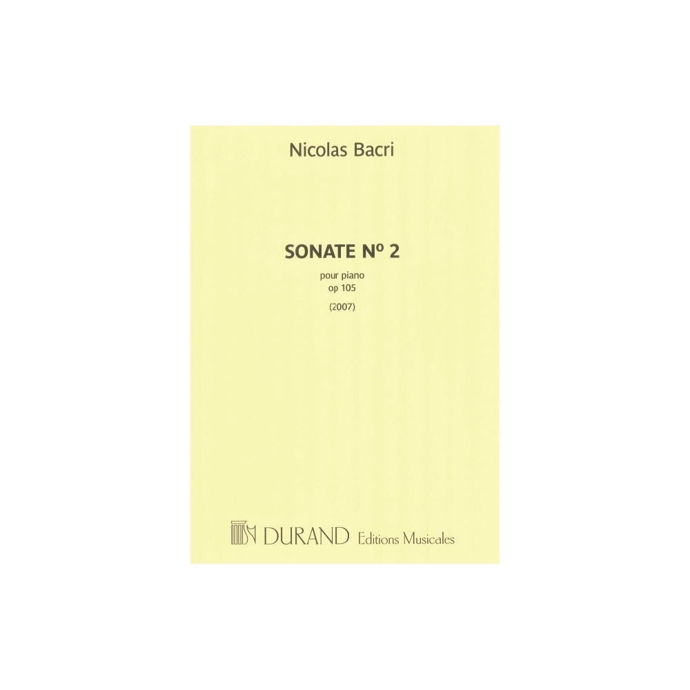 Bacri, Nicolas - Sonate Nº 2, op. 105