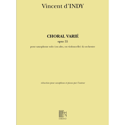 d'Indy, Vincent - Choral Varié Opus 55
