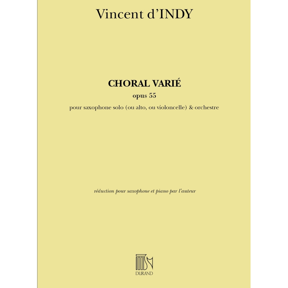 d'Indy, Vincent - Choral Varié Opus 55