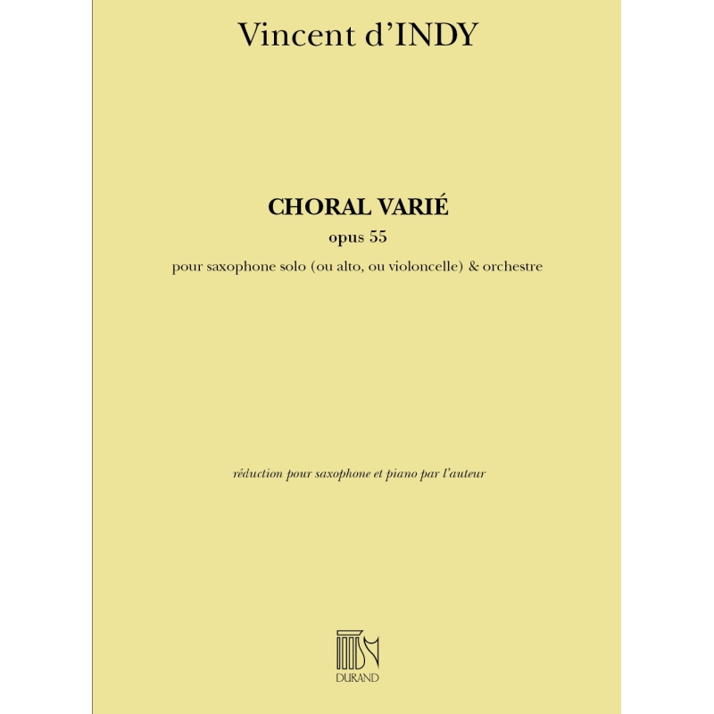 d'Indy, Vincent - Choral Varié Opus 55