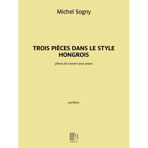 Sogny, Michel - Trois...