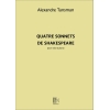 Tansman, Alexandre - Quatre Sonnets de Shakespeare