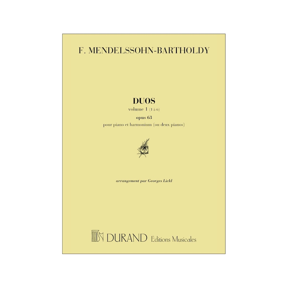 Bartholdy, Felix Mendelssohn - 9 Duos Vol 1