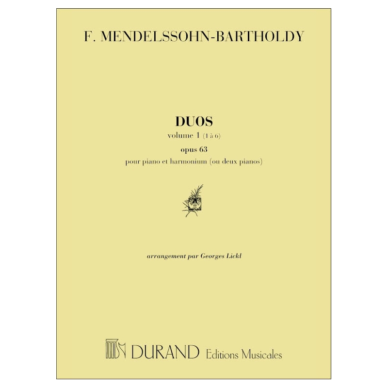 Bartholdy, Felix Mendelssohn - 9 Duos Vol 1