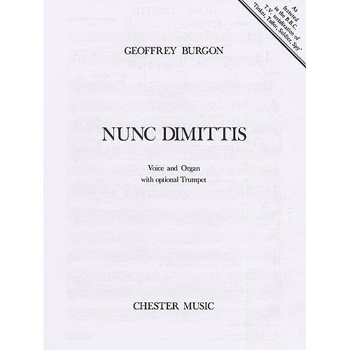 Burgon, Geoffrey - Nunc Dimittis (Voice/Organ)
