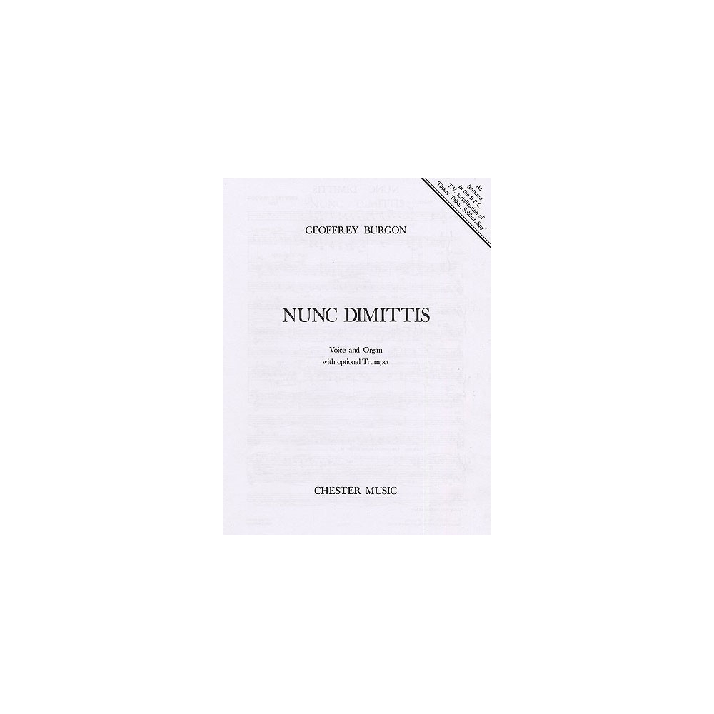 Burgon, Geoffrey - Nunc Dimittis (Voice/Organ)