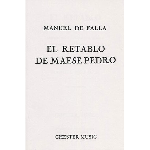 Falla, Manuel de - El Retablo De Maese Pedro (English Edition)