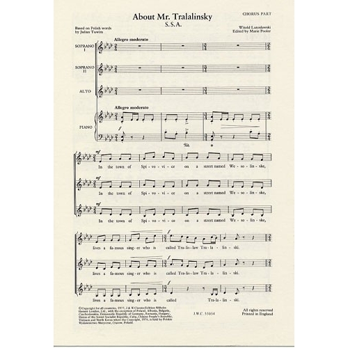 Lutoslawski, Witold - About...