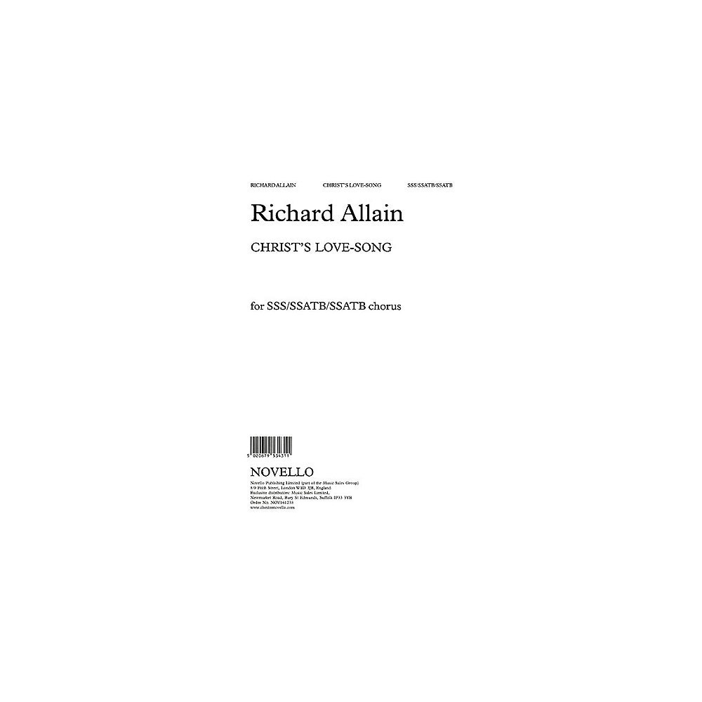 Allain, Richard - Christ's Love-Song