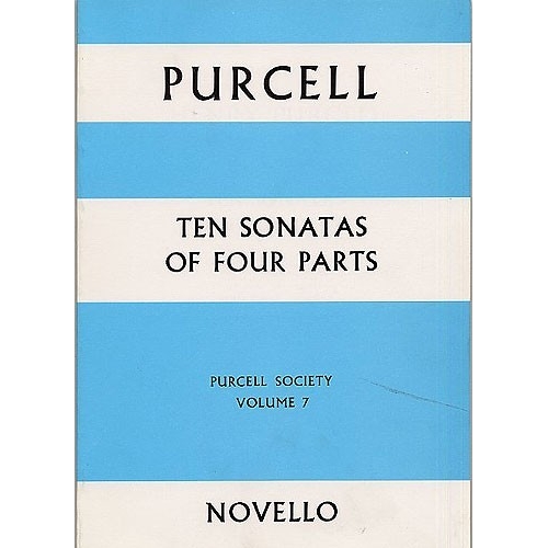 Purcell, Henry, - Volume 7 : Sonatas Of Four Parts (Full Score)