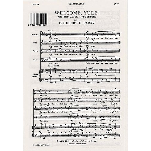 Parry, Hubert - Welcome Yule!