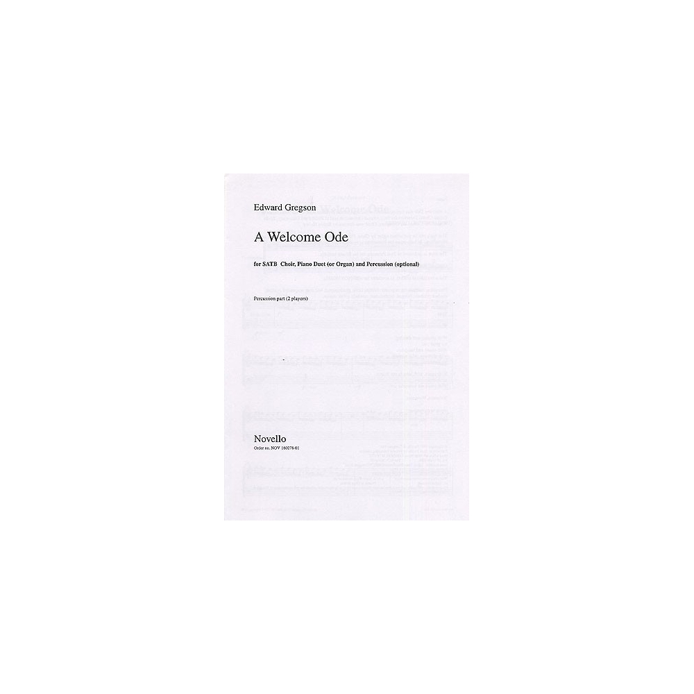 Gregson, Edward - A Welcome Ode (Percussion Part)
