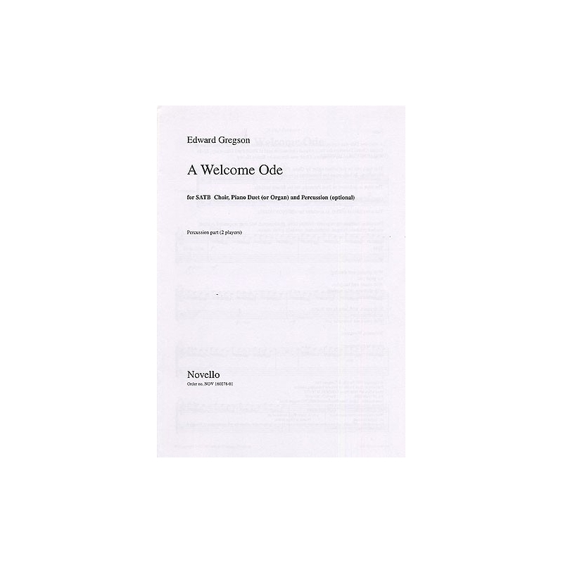 Gregson, Edward - A Welcome Ode (Percussion Part)