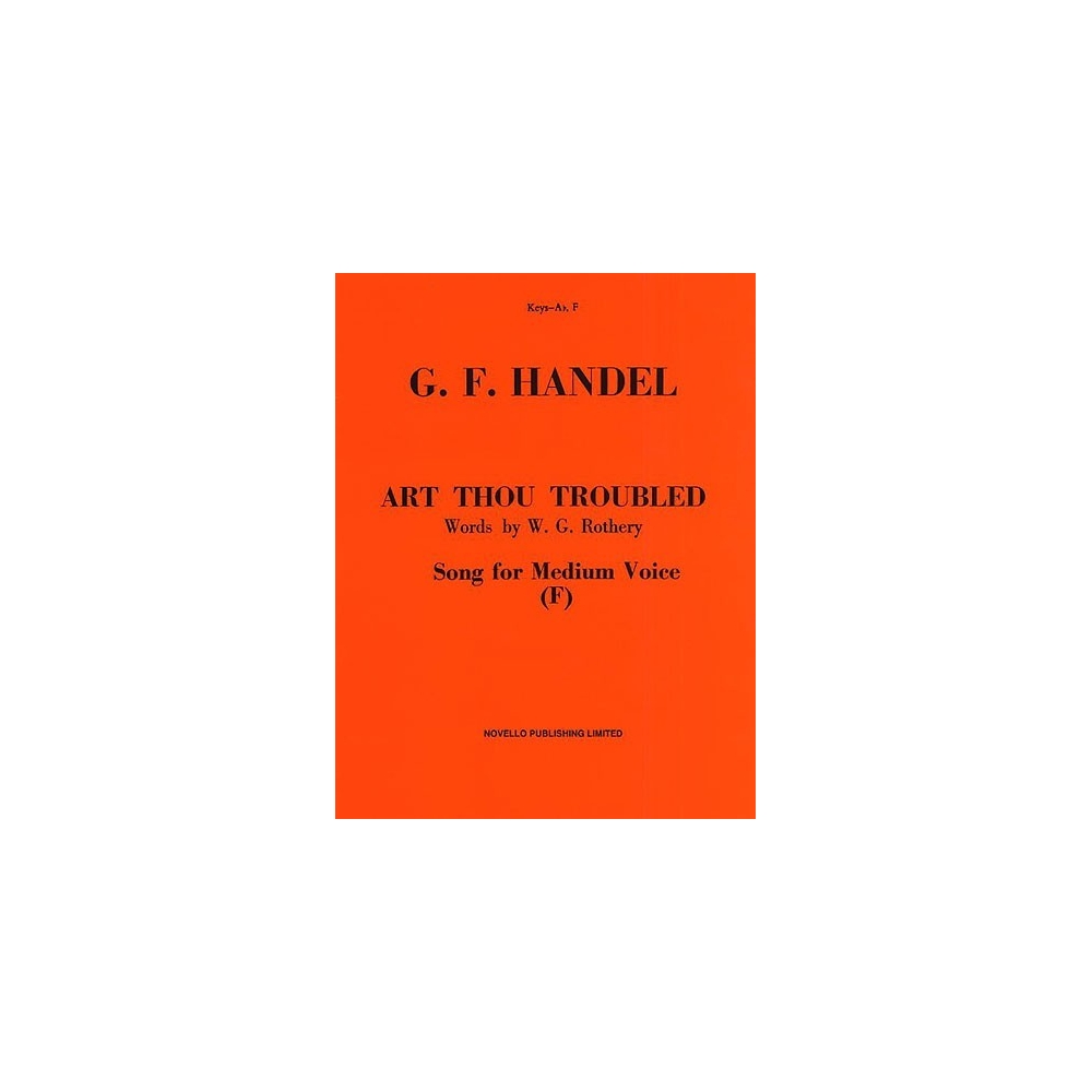 Handel, G F -  Art Thou Troubled (Medium Voice)