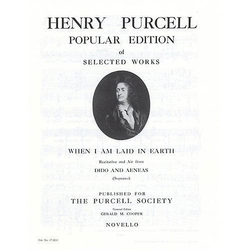 Purcell, Henry - When I Am Laid In Earth