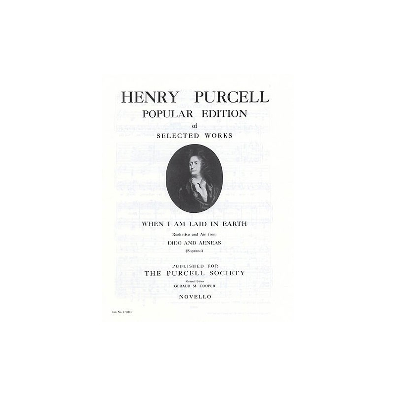 Purcell, Henry - When I Am Laid In Earth (Dido's Lament)