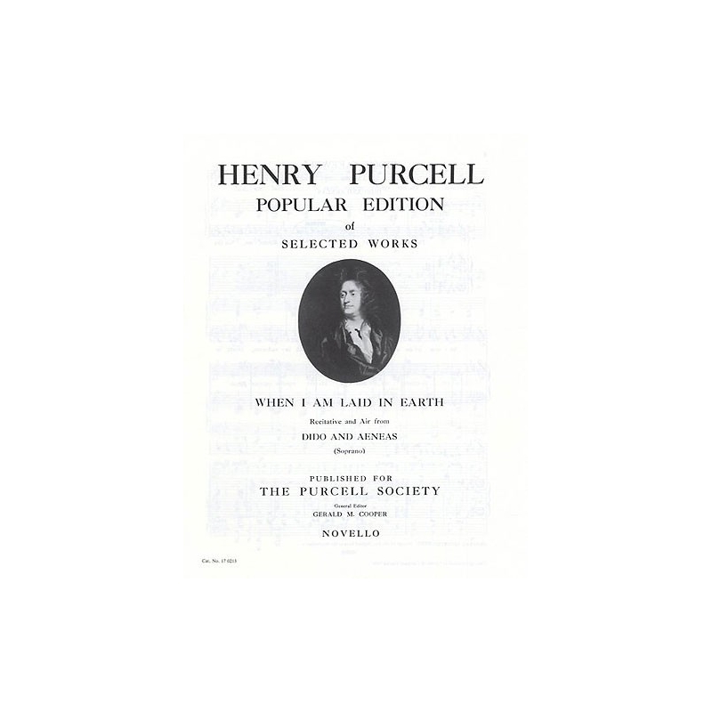 Purcell, Henry - When I Am Laid In Earth