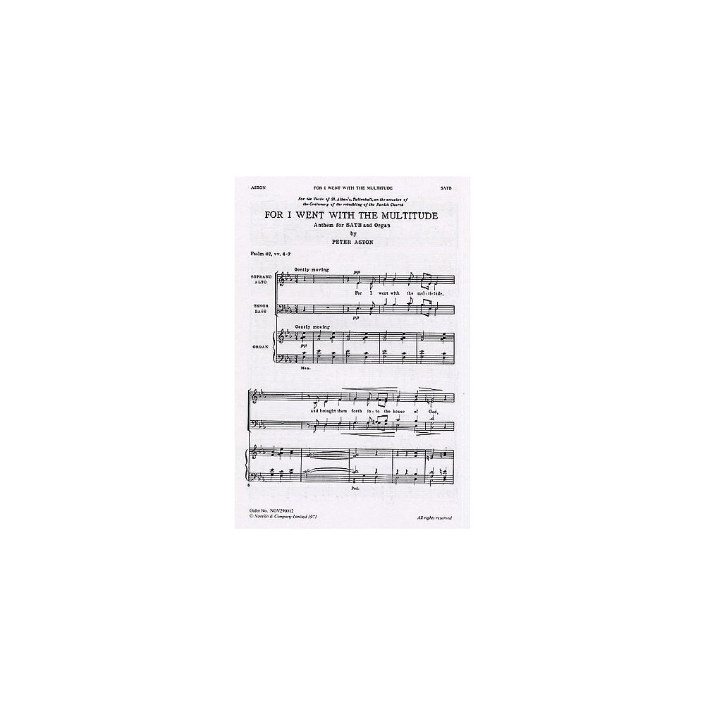 Aston, Peter - For I Went With The Multitude