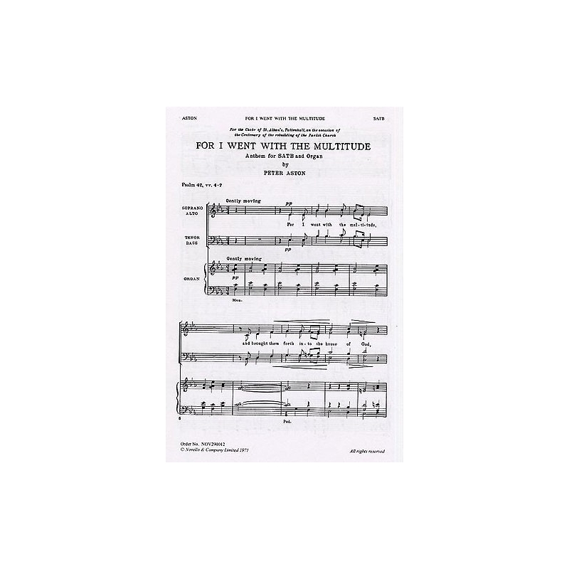 Aston, Peter - For I Went With The Multitude