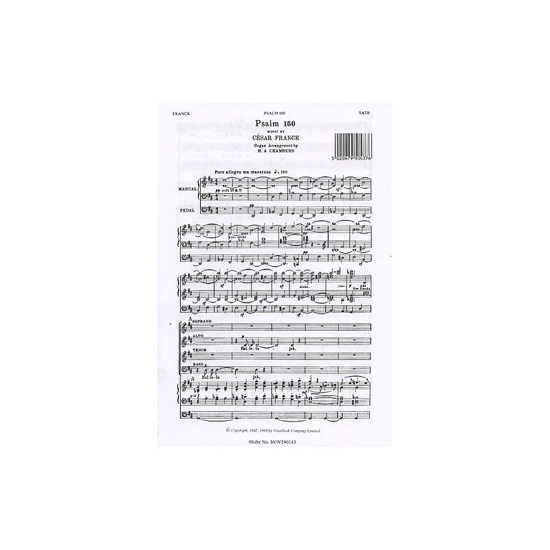 Franck, César - Psalm 150 (O Praise God In His Holiness)