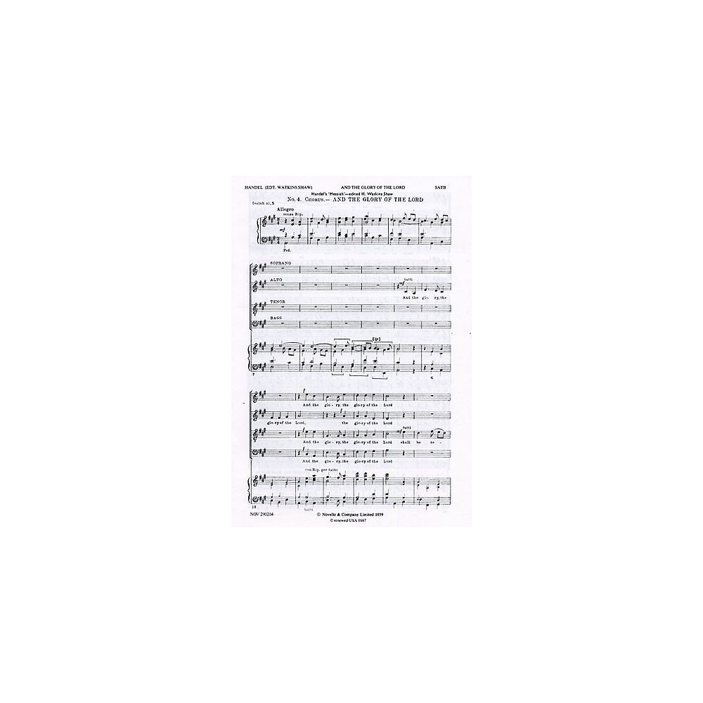 Händel, Georg Friedrich - And The Glory Of The Lord