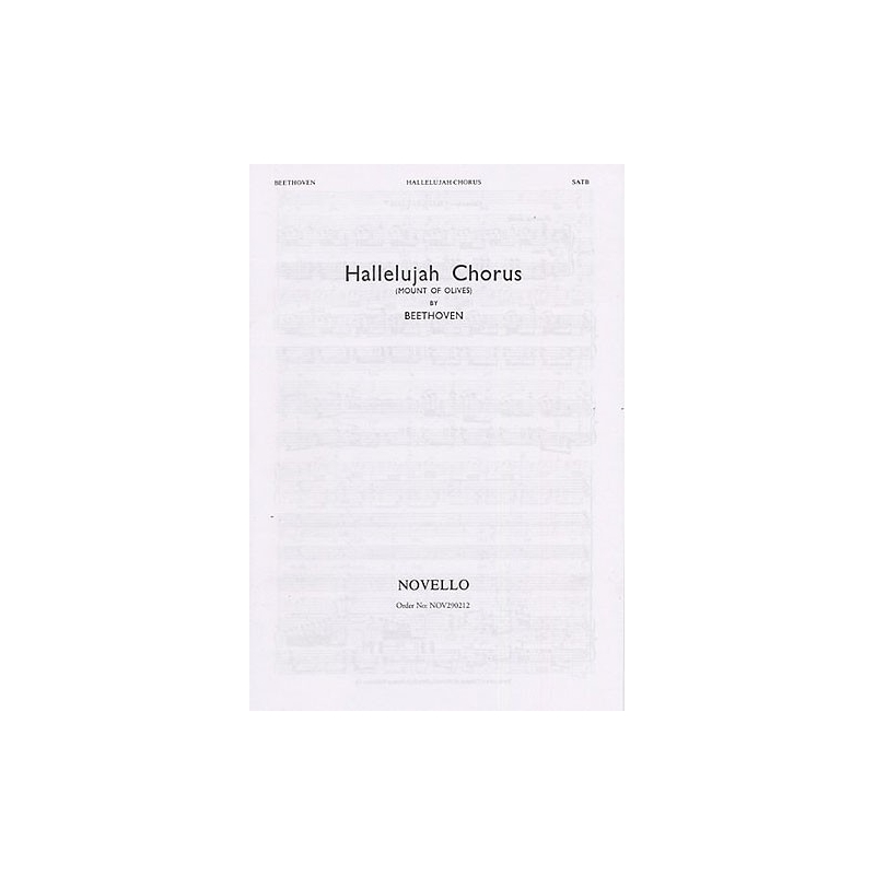 Beethoven: Hallelujah Chorus (Novello Edition)- SATB