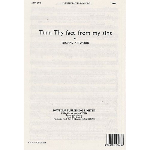 Attwood, Thomas - Turn Thy...
