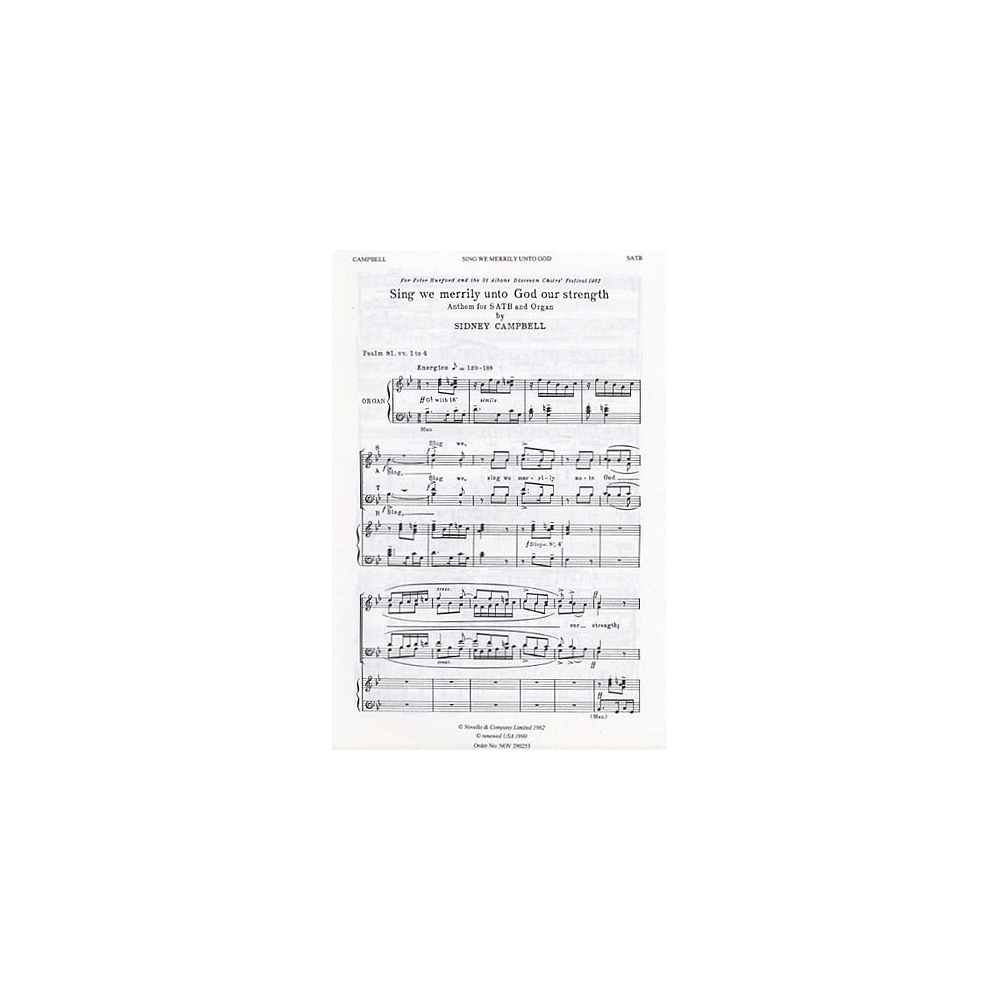 Campbell, Sidney - Sing We Merrily Unto God